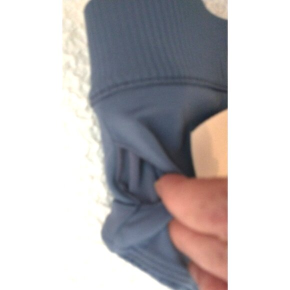 Fabletics Oasis Twist Front Sports Bra Padded Medium Impact Blue Gray - XL - Picture 5 of 8